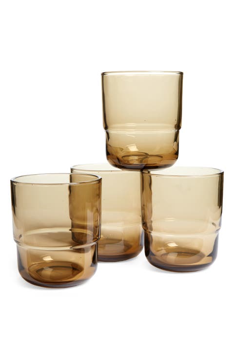 Night & Day Set of 4 Short Glasses