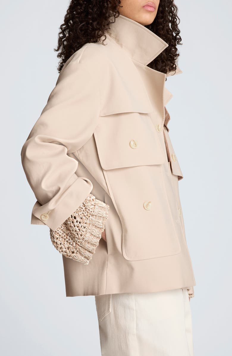 Kenneth Cole Twill Trench Jacket, Alternate, color, Timeless Taupe