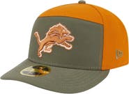 New Era Men's New Era Olive/Brown Detroit Lions Two-Tone Color Pack Split Panel 59FIFTY Fitted Hat