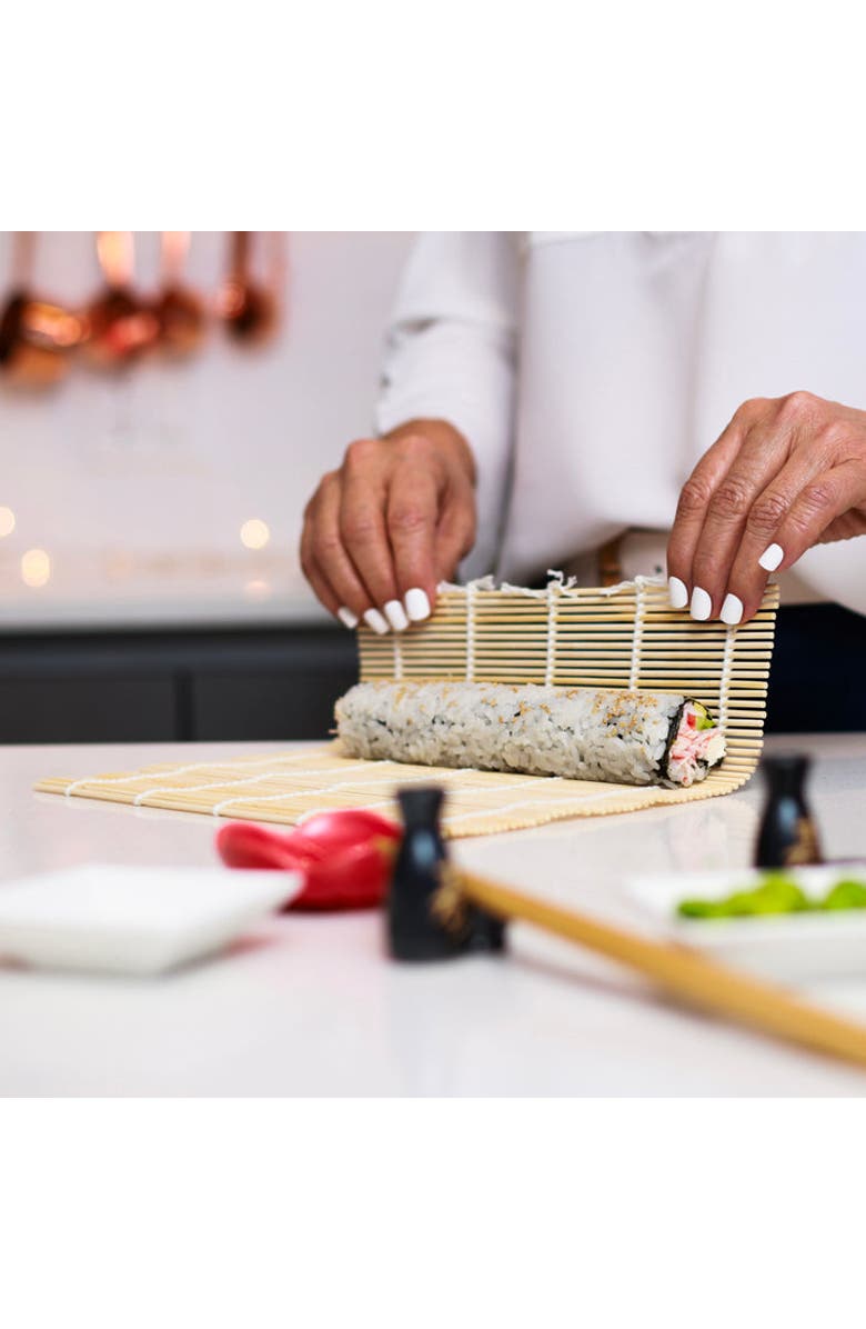 JOYCE CHEN Sushi Board and Sushi Roller Set, Alternate, color, Bamboo