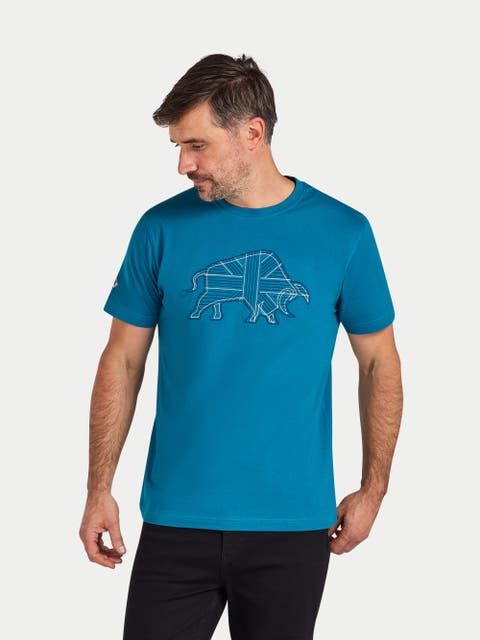 Stitch Embroidery Bull T-Shirt