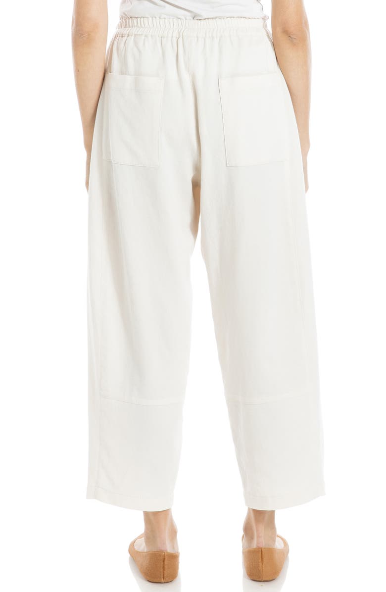 MAX STUDIO Pique Barrel Leg Ankle Pants, Alternate, color, 