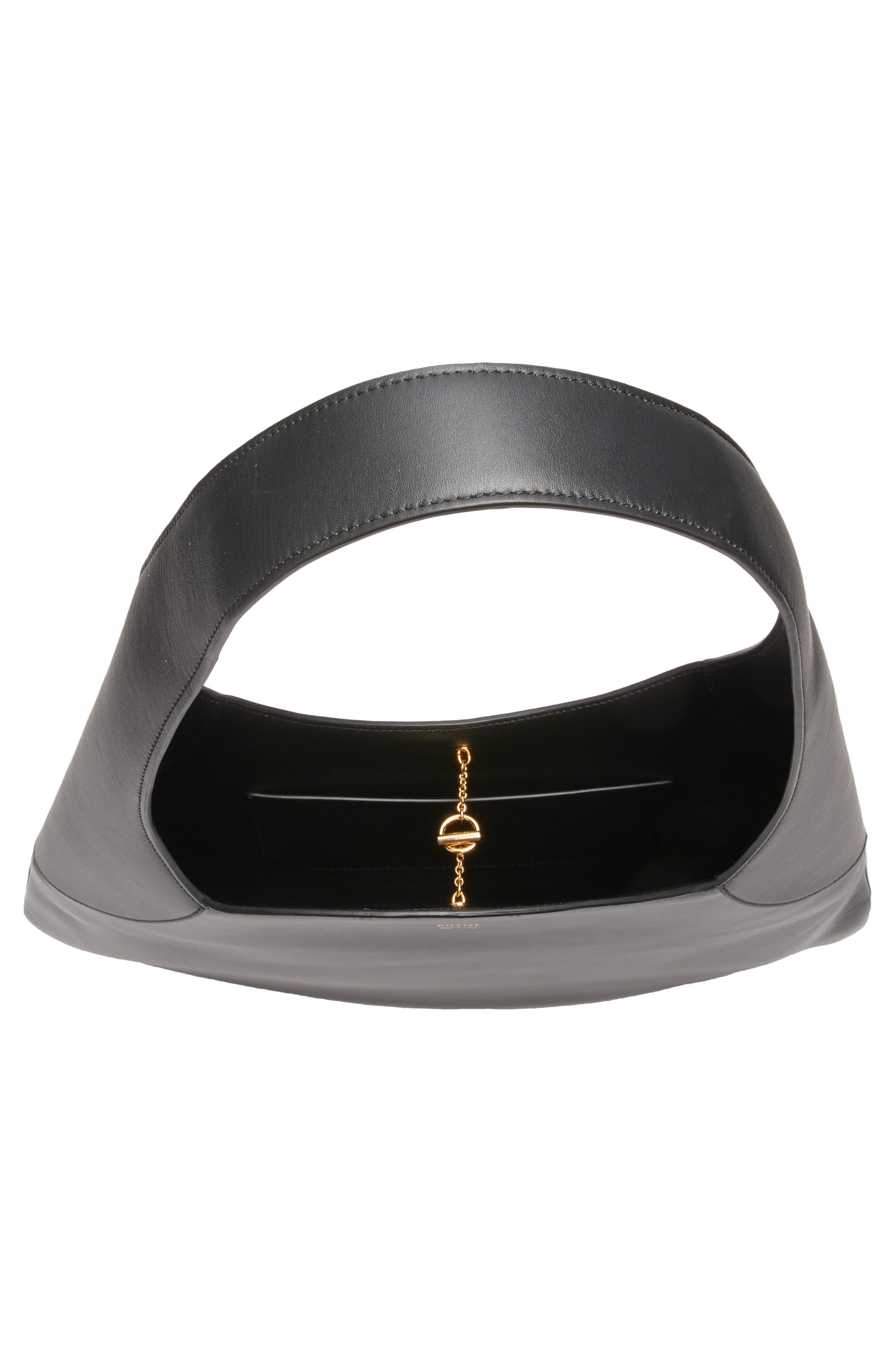 Khaite Large Joan Leather Hobo Bag, Alternate, color, 200 Black