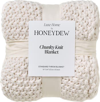 Chunky Knit Throw Blanket