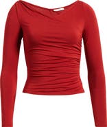 Free People That's a Faux Wrap Ruched Crop Top