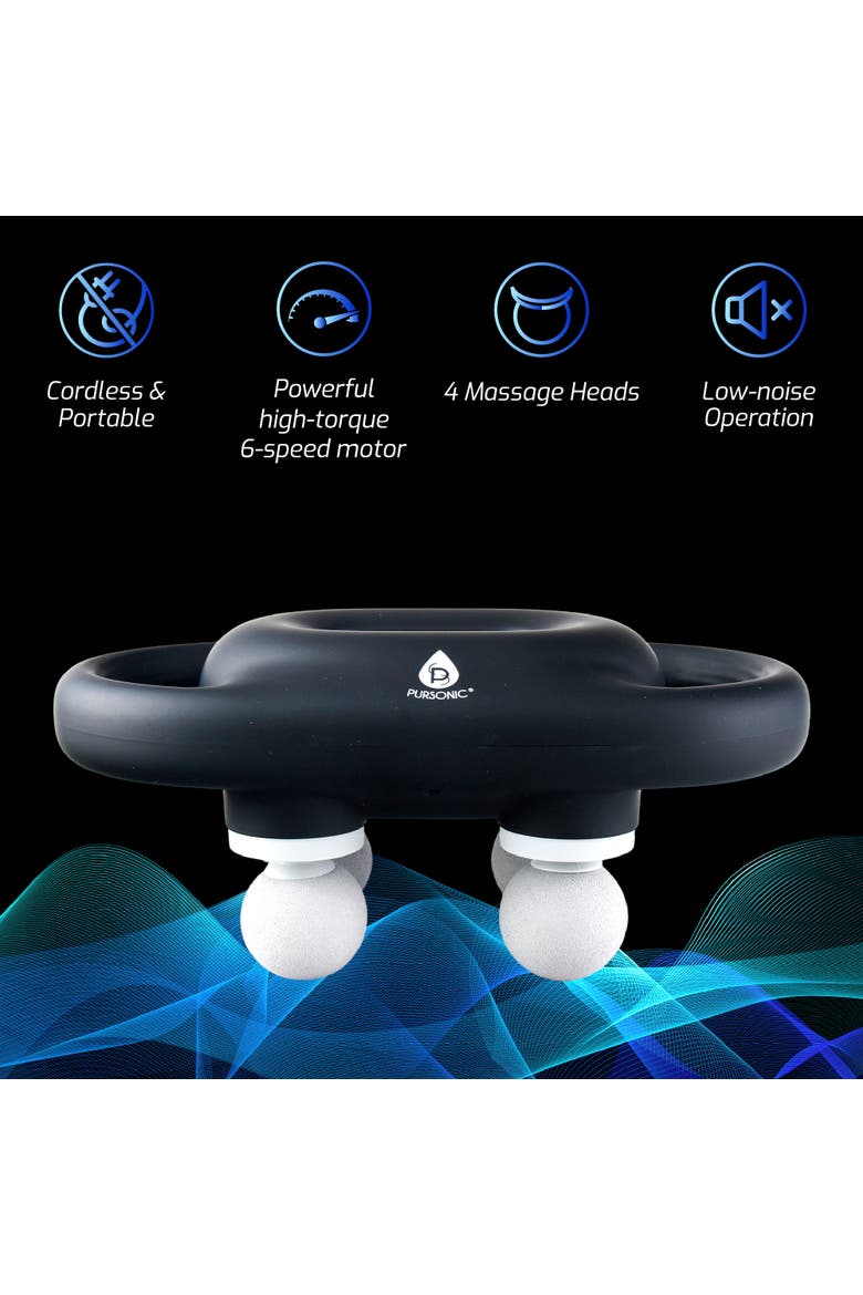 9-Speed & 3-Speed Massage Gun Set, Alternate, color, Black