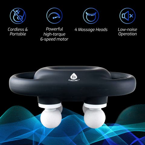 Percussion Powerhouse 9-Speed Professional & 3-Speed Portable Massage Gun Set