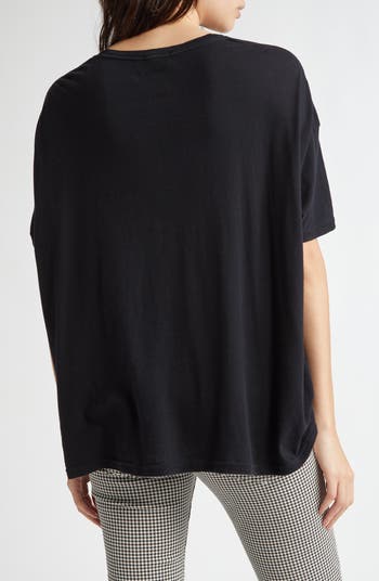 Tシャツ・カットソー [The Row] Deloren Top in Cotton and Cashmere Deloren Top Blue in Cotton and Cashmere – The Row