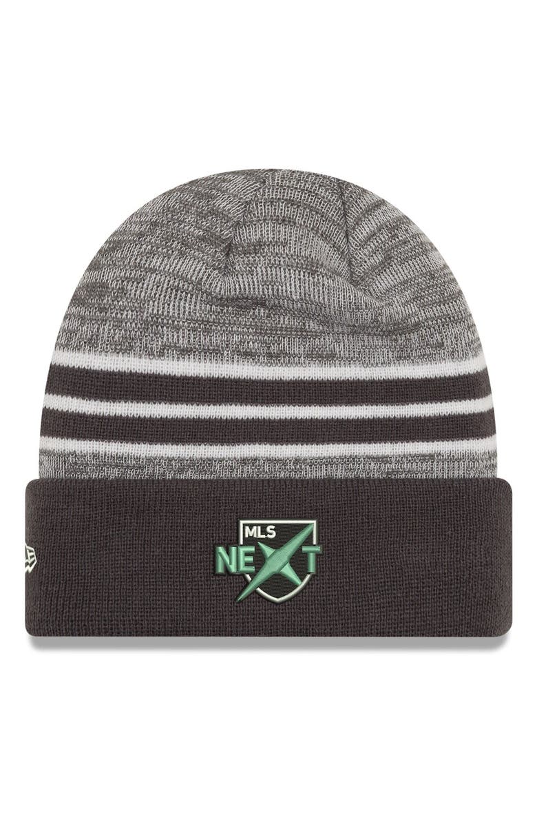 New Era Men's New Era Gray MLS Next Star Marled Cuffed Knit Hat, Alternate, color, 