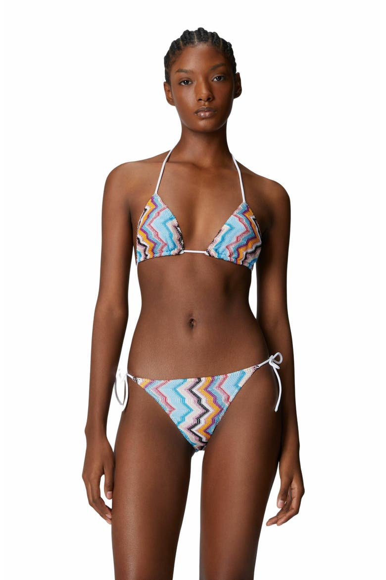 Classic Viscose And Lamé Bikini, Main, color, Multicoloured