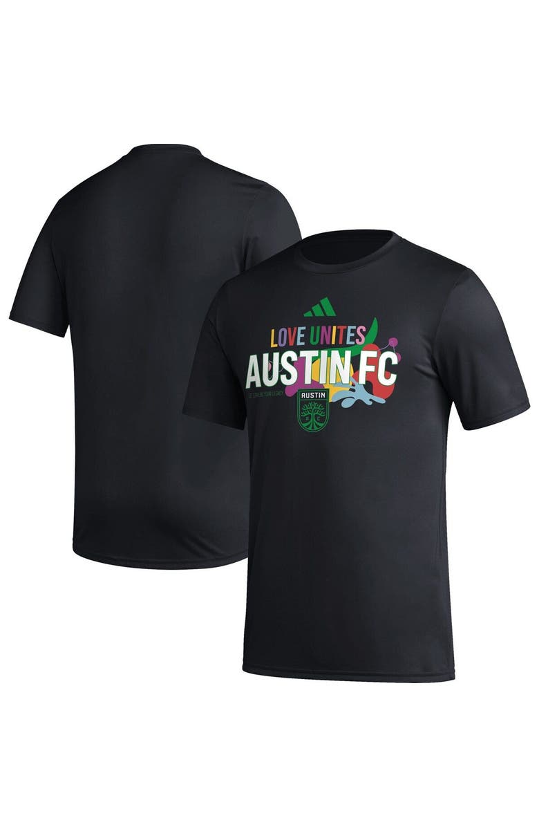 adidas Men's adidas Black Austin FC Love Unites T-Shirt, Alternate, color, 