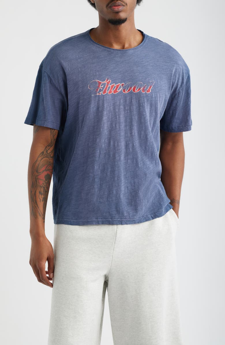 Elwood Cotton Graphic T-Shirt, Main, color, Blue