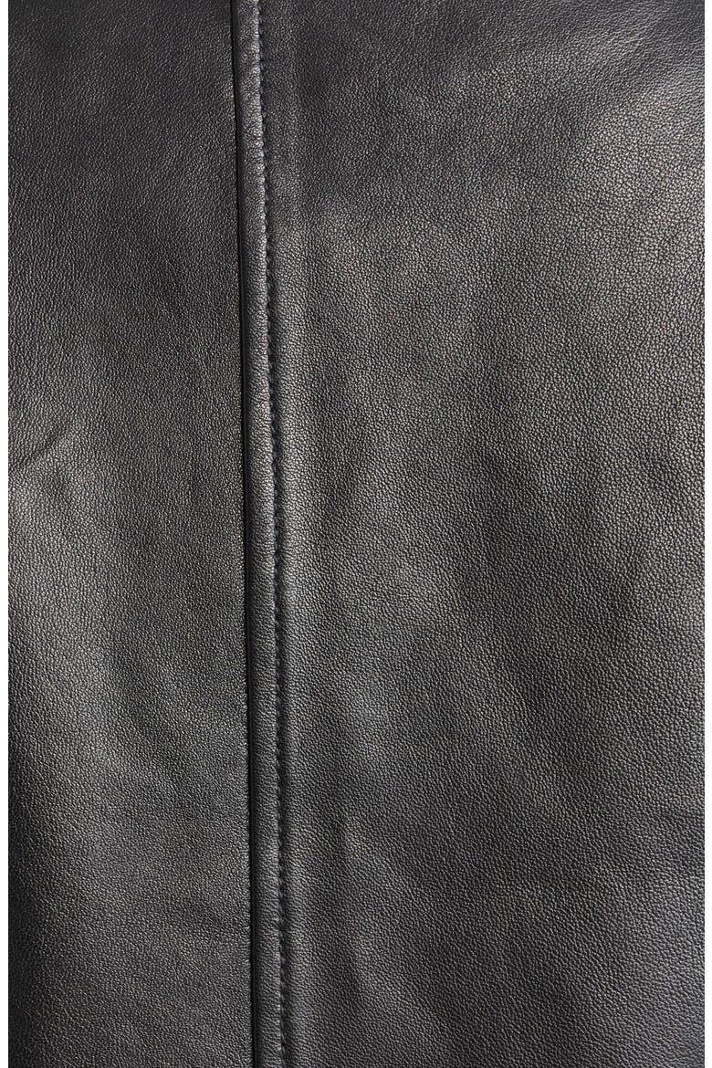 Leather Jacket, Alternate, color, BLACK