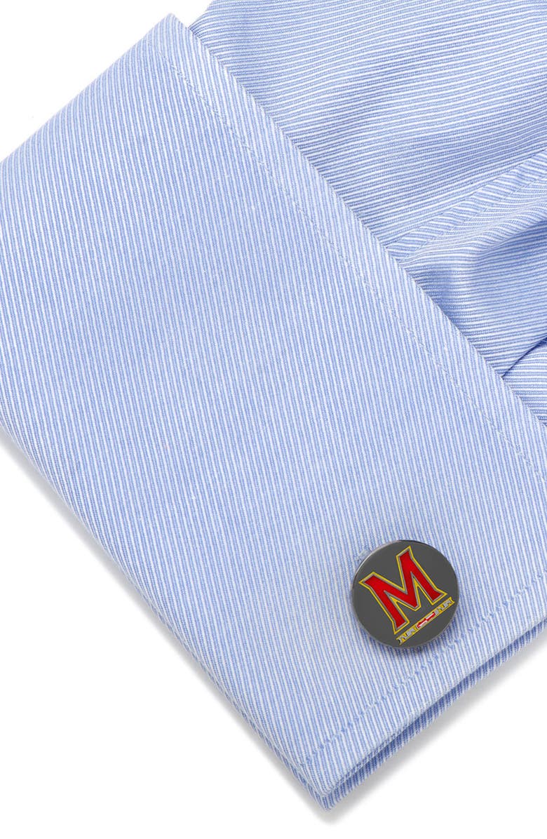 Cufflinks, Inc. NCAA Maryland Terrapins Cuff Links & Tie Bar, Alternate, color, Red