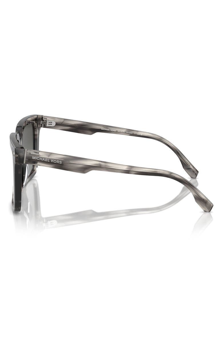 Michael Kors Abruzzo 55mm Square Sunglasses, Alternate, color, Black Grey