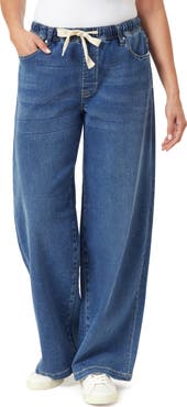 Kensie High Rise Drawstring Wide Leg Pants