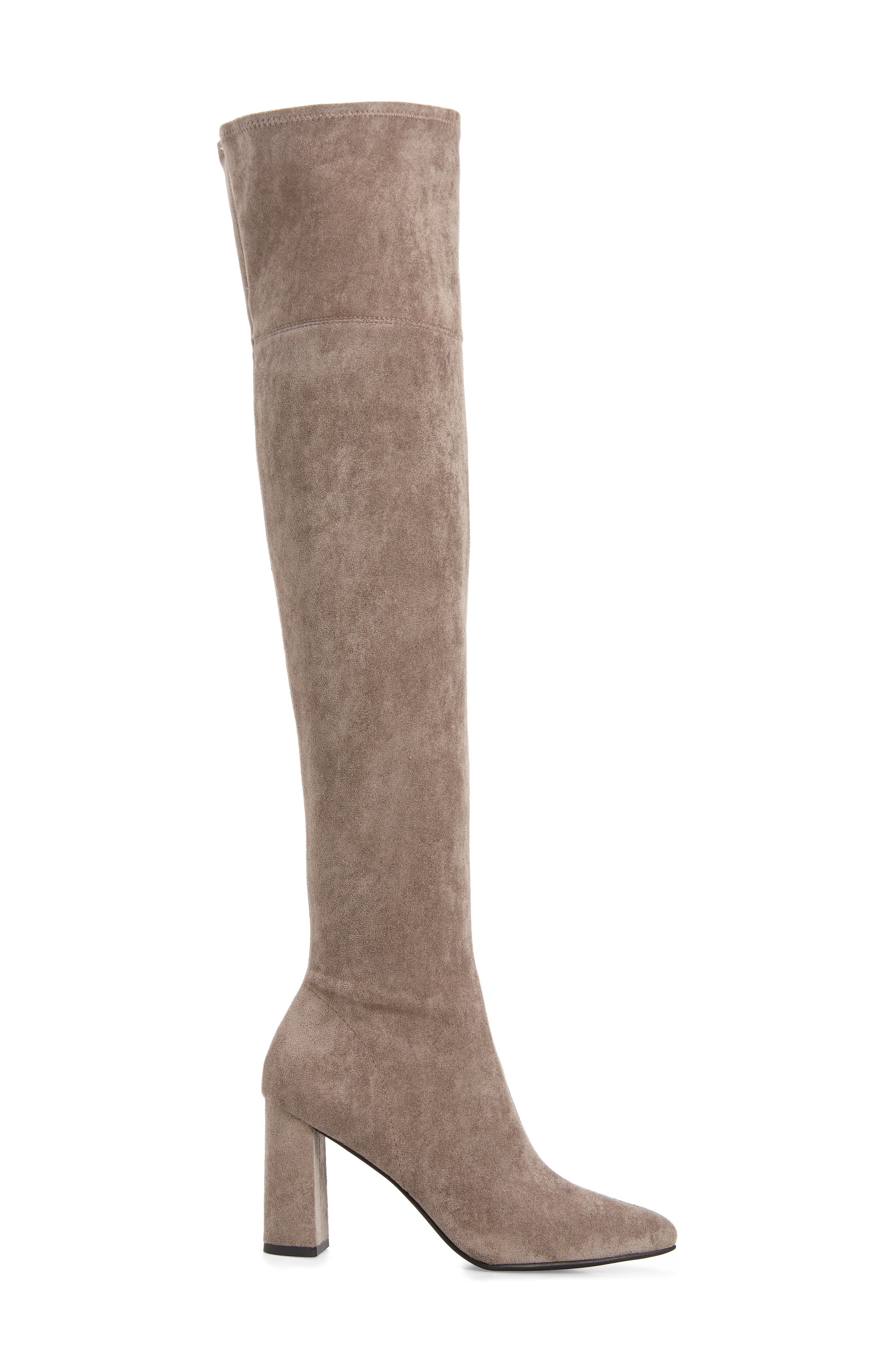 Parisah Over the Knee Boot, Alternate, color, GREY SUEDE
