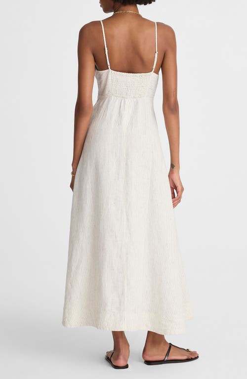 Madewell Striped Empire-waist Midi Dress