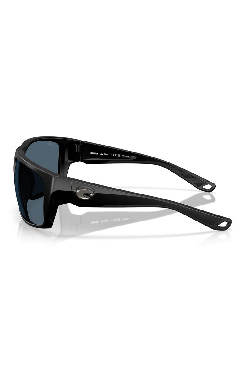 Fly Line 64mm Sunglasses, Alternate, color, MATTE BLACK / GRAY