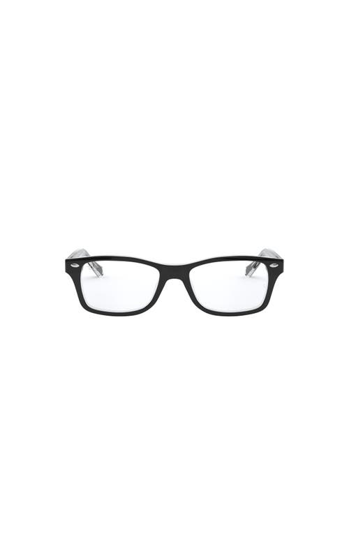 Ray Ban Ray-ban 48mm Square Optical Glasses In Gray