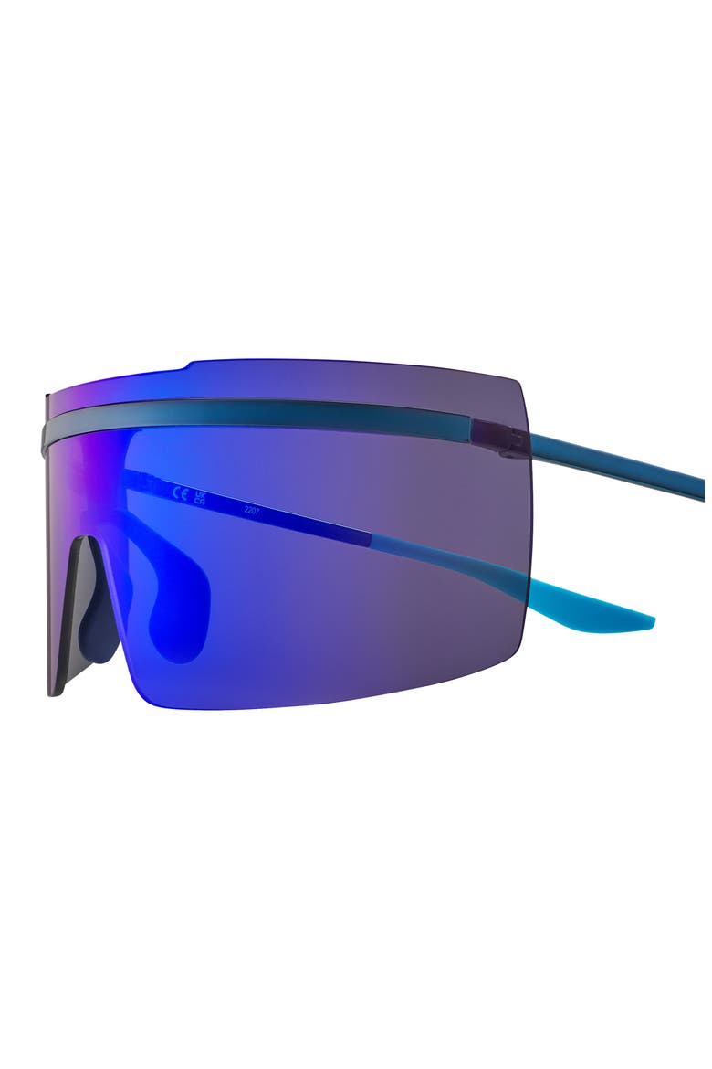 Echo Shield 67mm Sunglasses, Alternate, color, NAVY/ ULTRAVIIOLET MIRROR