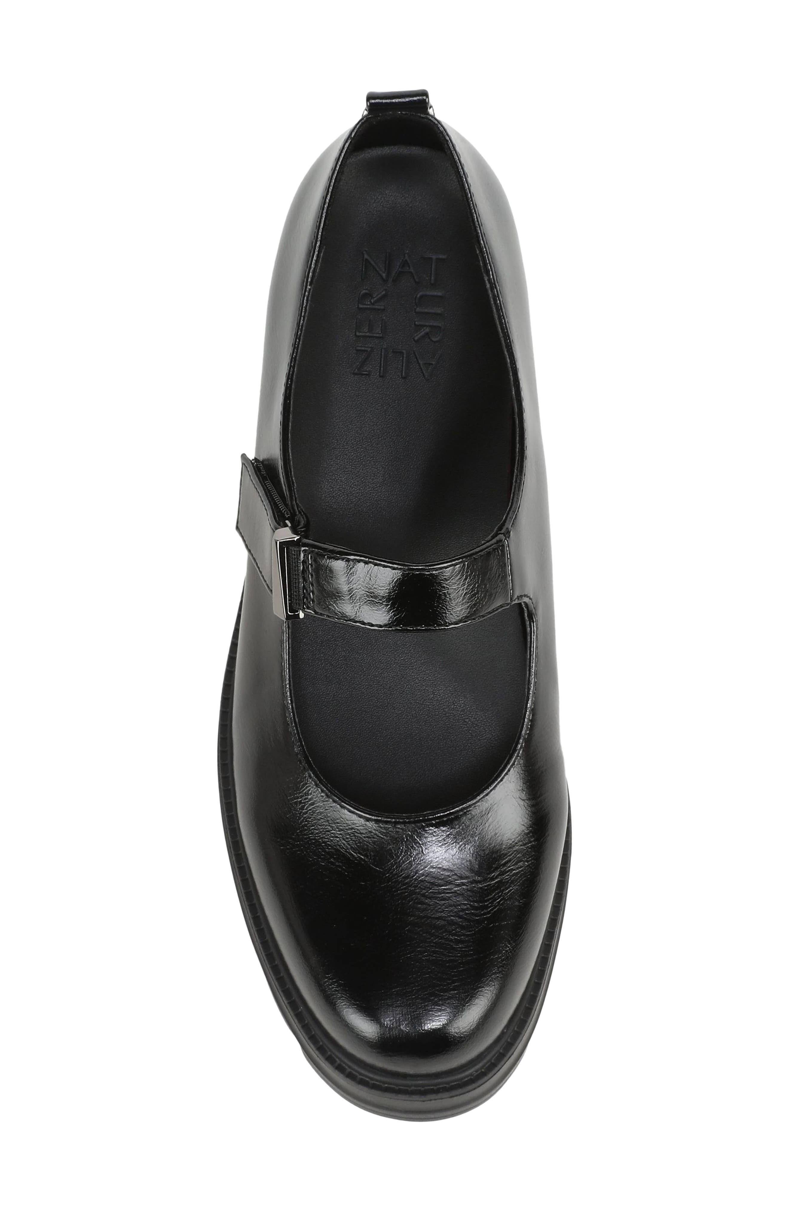 Faux Leather Platform Mary Jane, Alternate, color, BLACK FAUX LEATHER