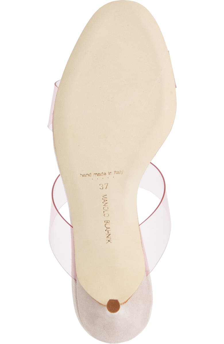Manolo Blahnik Scolto Clear Double Strap Sandal, Alternate, color,