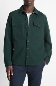 Vince Cotton Blend Shirt Jacket