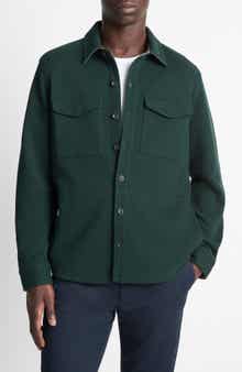 Cotton Blend Shirt Jacket