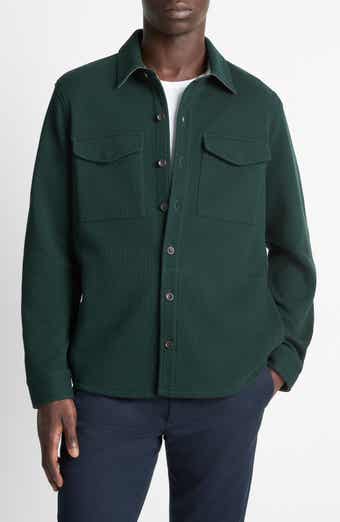 Cotton Blend Shirt Jacket
