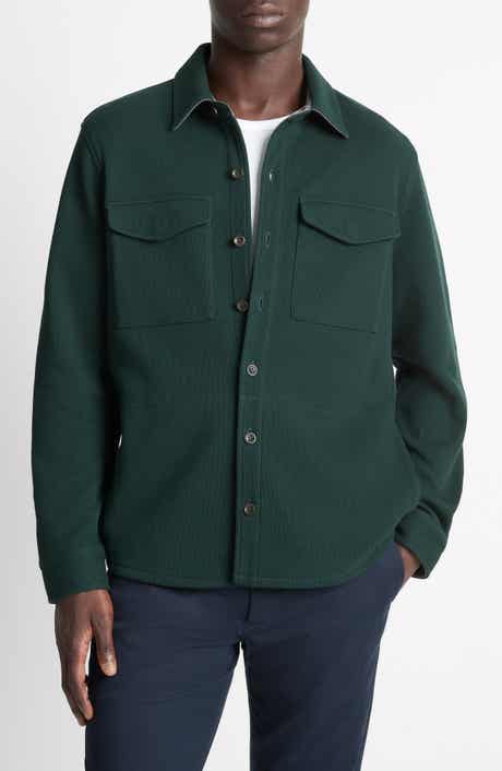 Cotton Blend Shirt Jacket