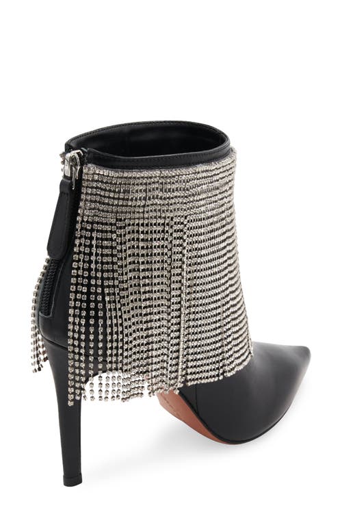 Bcbgmaxazria Bcbg Tandi Fringe Pointed Toe Bootie In Black