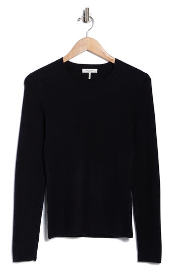 Rag & Bone Annalise Crewneck Sweater In Black