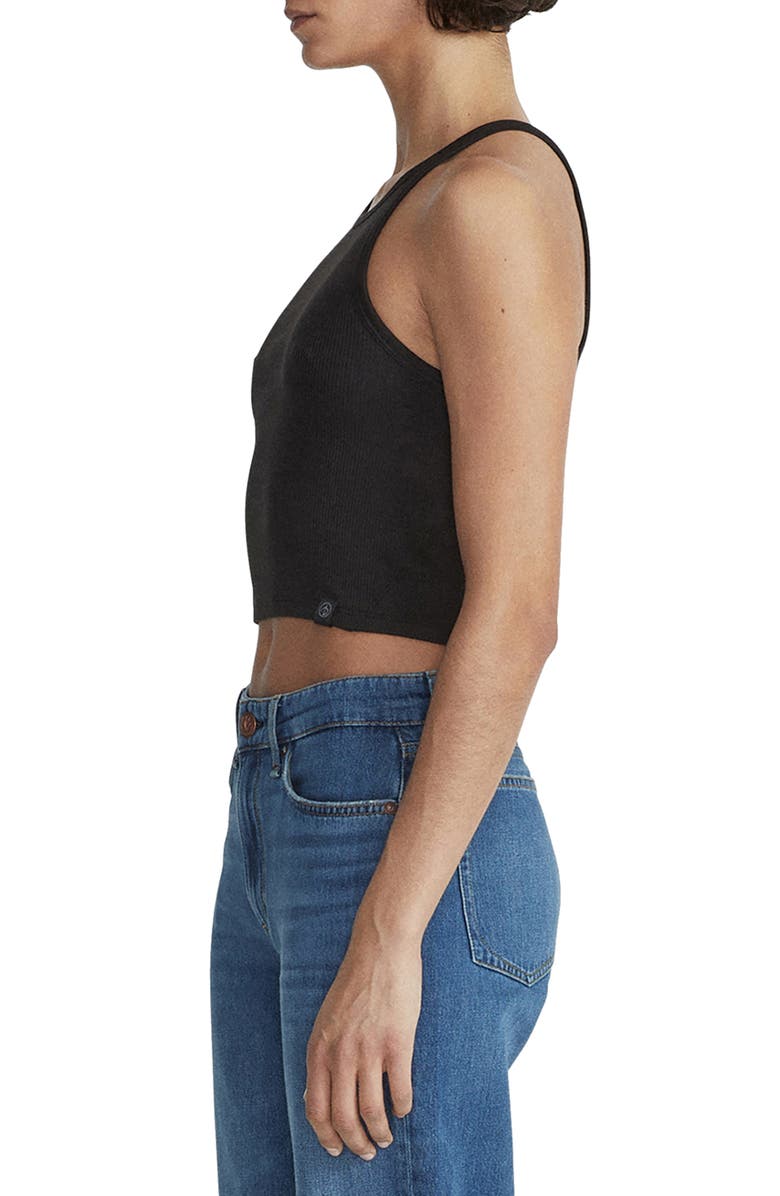 rag & bone The Essential Rib Stretch Organic Pima Cotton Tank, Alternate, color, 