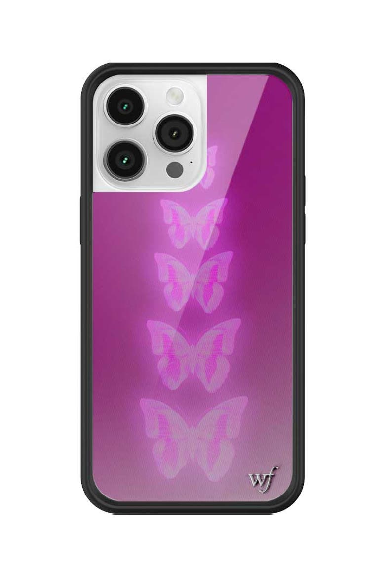 Neon Butterfly iPhone Case, Alternate, color, Purple