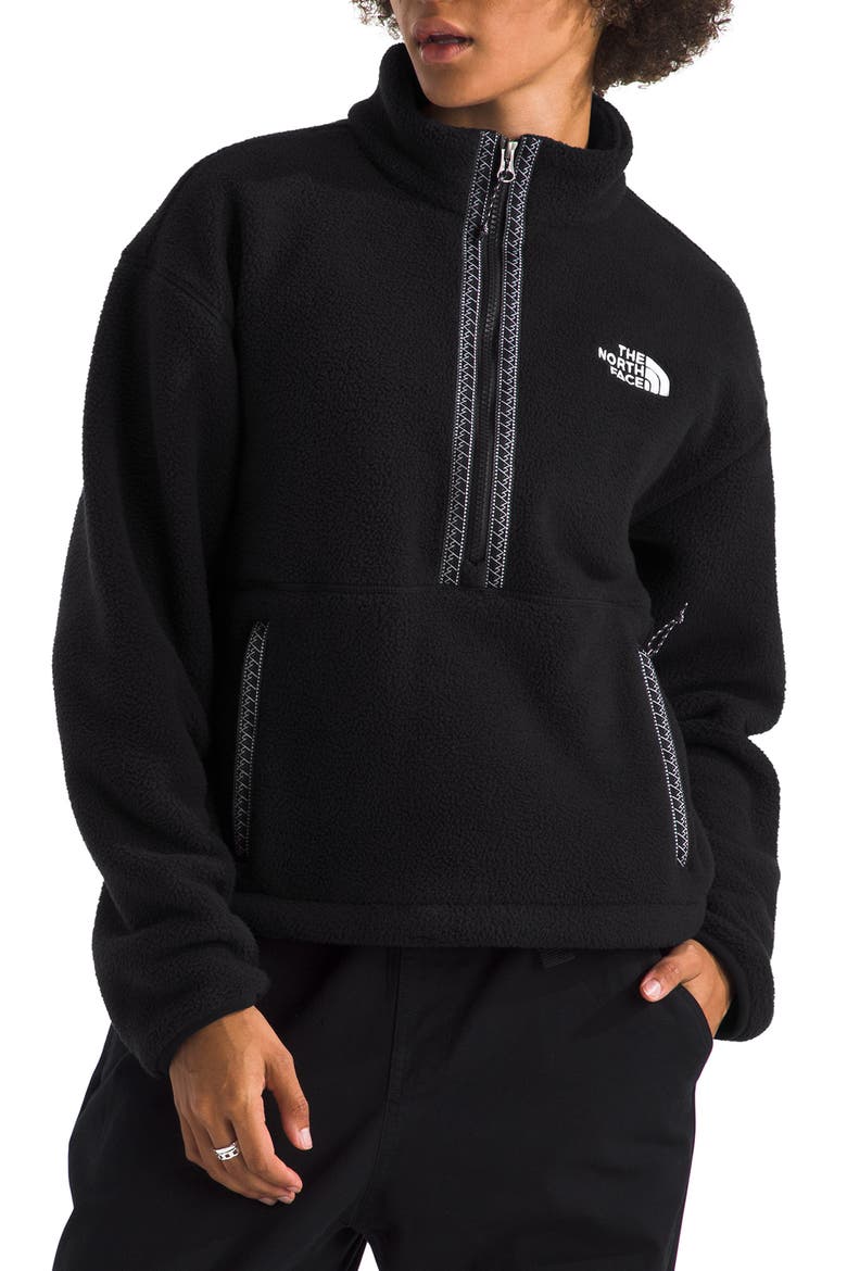Fleeski High Pile Fleece Zip Pullover, Main, color, BLACK
