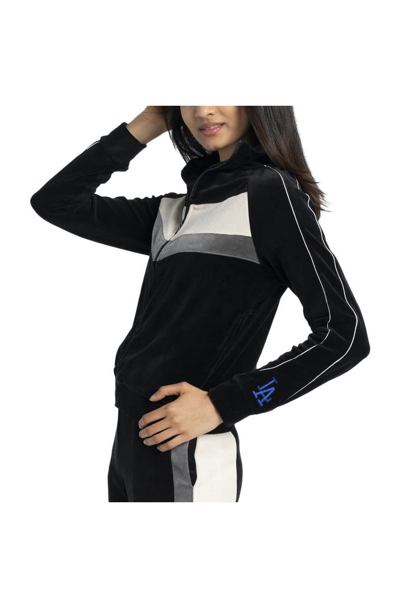 LUSSO Women's Lusso Black Los Angeles Dodgers Nixie Raglan Full-Zip Jacket, Alternate, color, Black