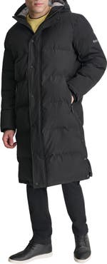 DKNY Zip Front Longline Puffer