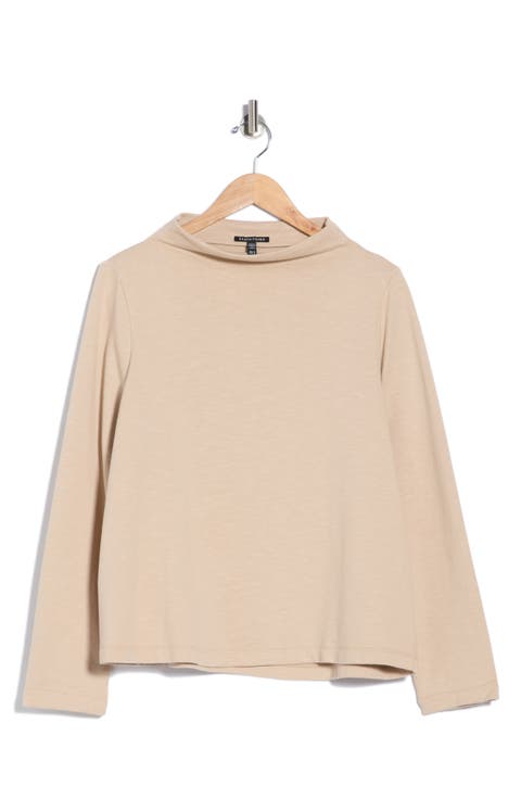 Funnel Neck Organic Cotton Top