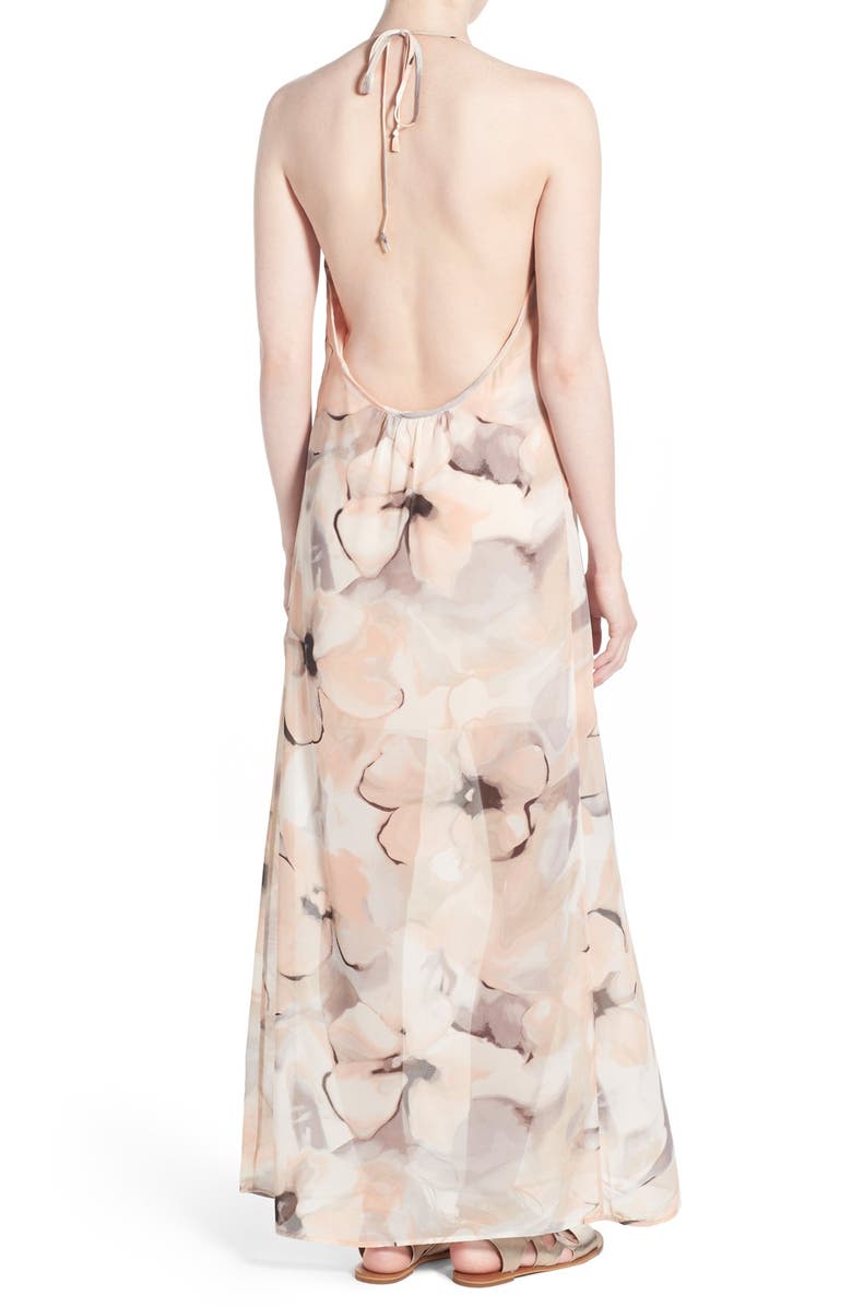 Mimi Chica Floral Print Maxi Dress, Alternate, color, 