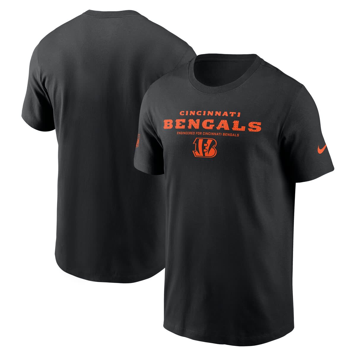 Men's Nike Black Cincinnati Bengals Sideline Performance T-Shirt