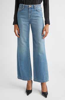 L'AGENCE Scottie High Waist Wide Leg Jeans