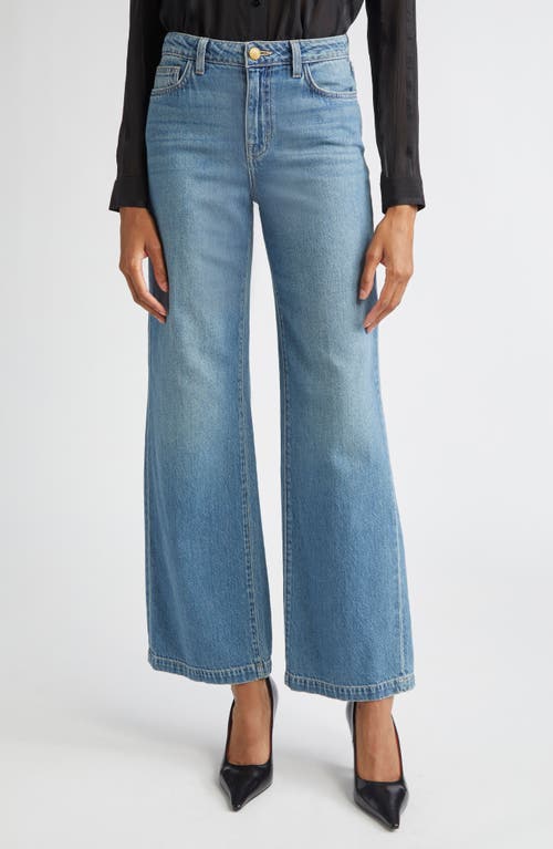 L Agence L'agence Scottie High Waist Wide Leg Jeans In Blue
