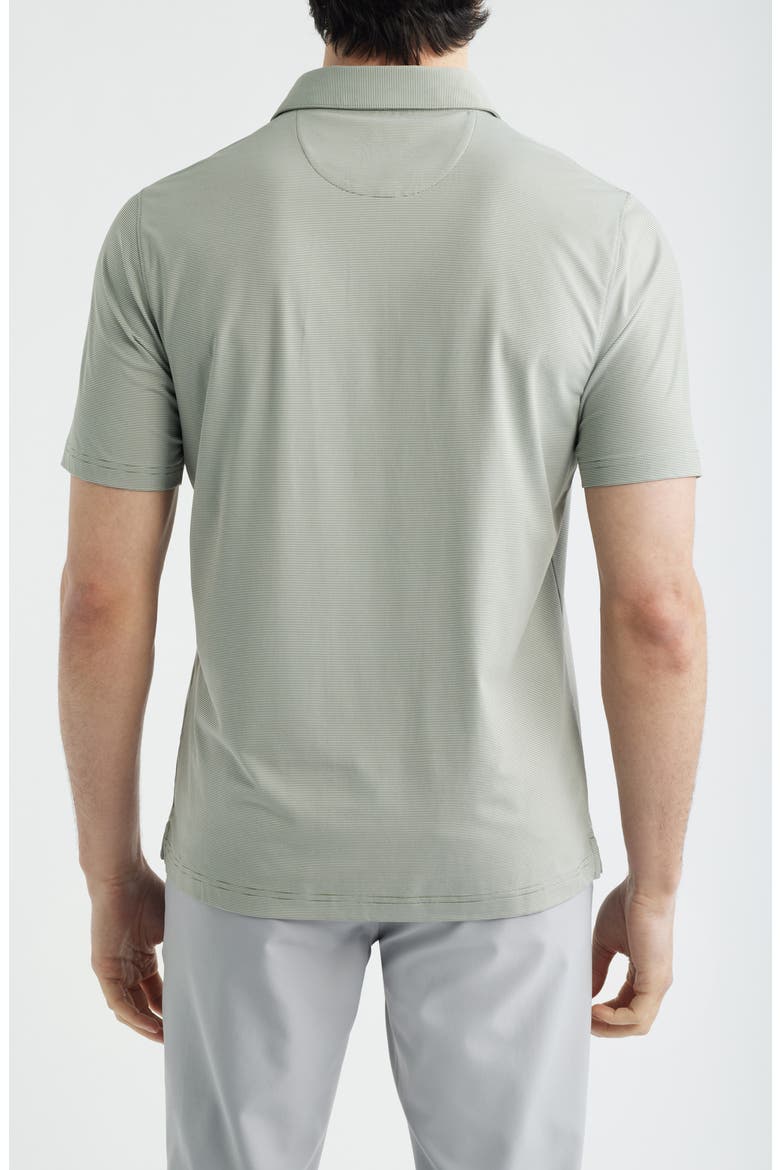 Micro Stripe Polo, Alternate, color, AGAVE
