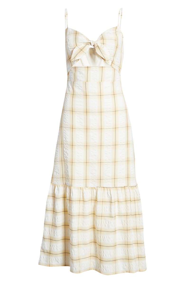 English Factory Check Print Maxi Dress, Main, color, 