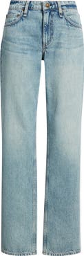 rag & bone Harlow Low Rise Straight Leg Jeans