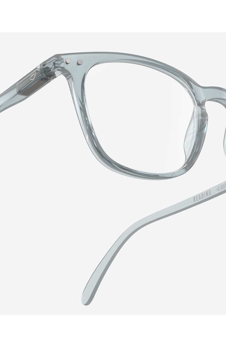 IZIPIZI #E 49mm Trapeze Reading Glasses, Alternate, color, Frozen Blue