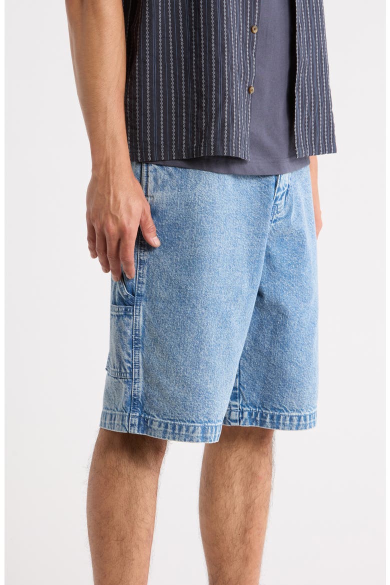 Bad Dog Cotton Denim Carpenter Shorts, Alternate, color, FADED DENIM