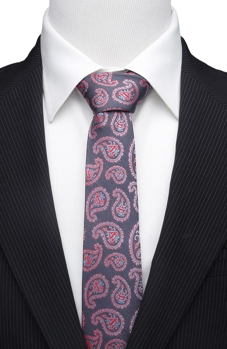 Cufflinks, Inc. Superman Paisley Silk Tie, Alternate, color, Blue