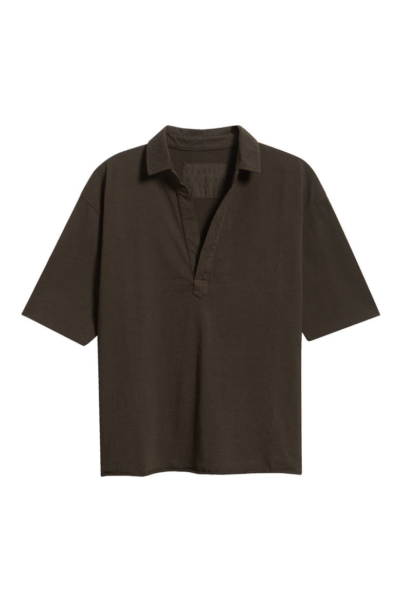 Patty Popover Henley Top, Alternate, color, FOREST
